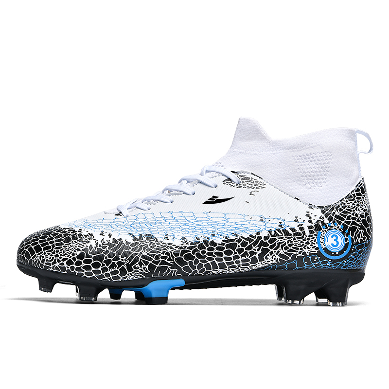 Kuding Футбольные бутсы унисекс высокие верх белый лунный/белый фиолетовый/белый черный - белый черный длинные шипы, цвет White Black Long Stud
Kuding Футбольные бутсы унисекс высокие верх белый лунный/белый фиолетовый/белый черный - белый черный длинные шипы, цвет White Black Long Stud