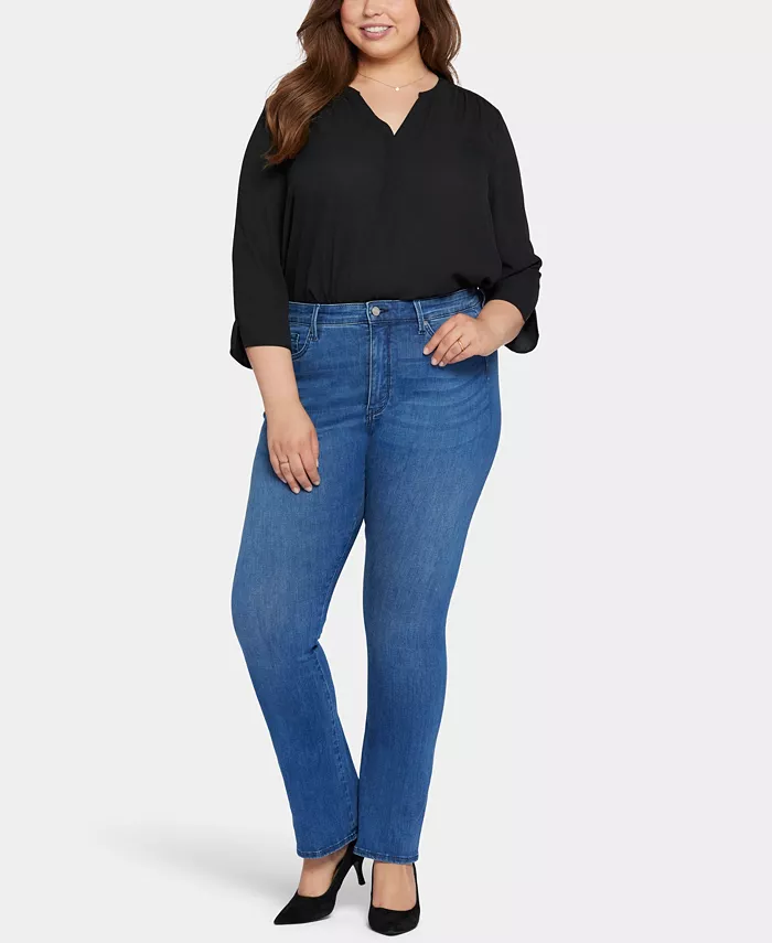 Джинсы-клеш Le Silhouette Slim Bootcut размера Plus NYDJ, синий
Джинсы-клеш Le Silhouette Slim Bootcut размера Plus NYDJ, синий