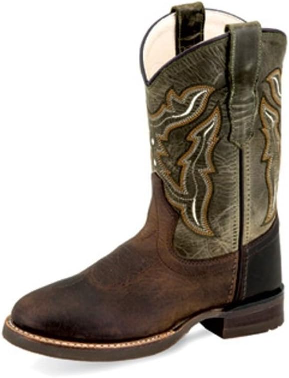 Кожаные вестерн-бутсы для мальчиков Old West с округлым носком - BRC2001, коричневый
Кожаные вестерн-бутсы для мальчиков Old West с округлым носком - BRC2001, коричневый