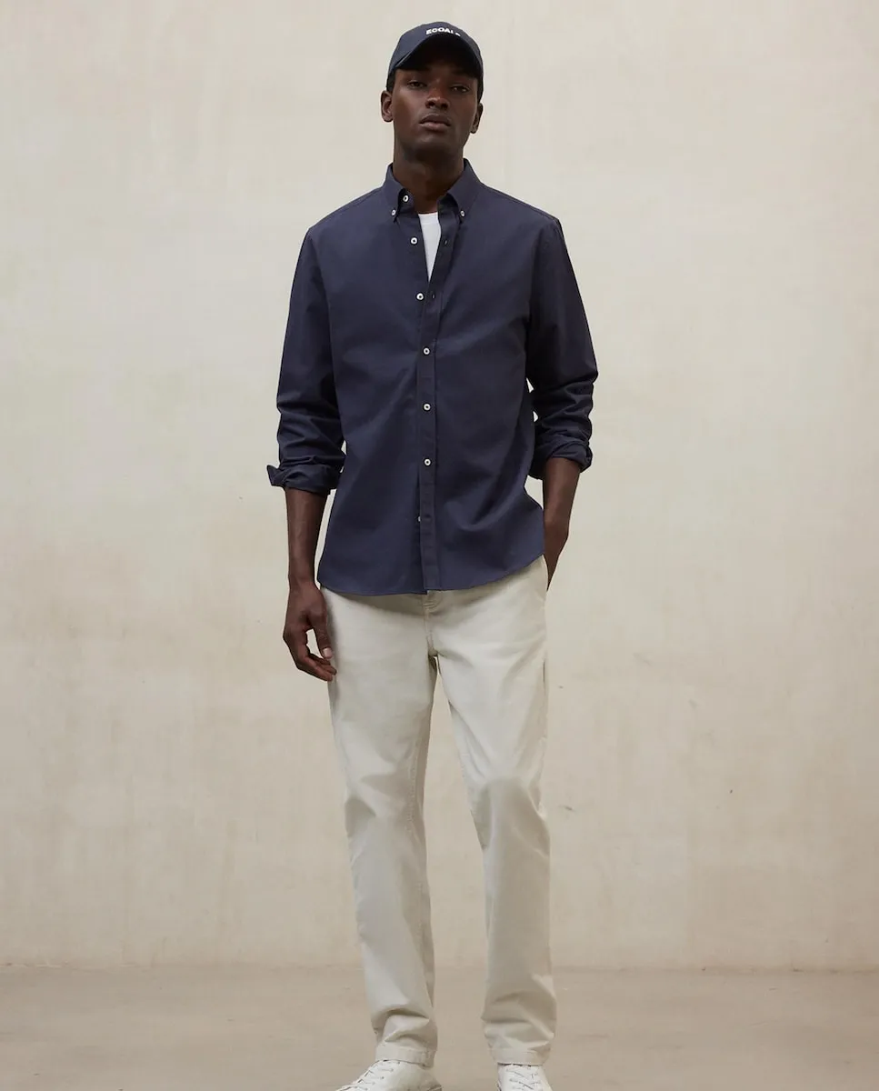 Мужская рубашка с длинным рукавом, гладкая, с застежкой на пуговицах на манжетах Ecoalf, темно-синий
Мужская рубашка с длинным рукавом, гладкая, с застежкой на пуговицах на манжетах Ecoalf, темно-синий