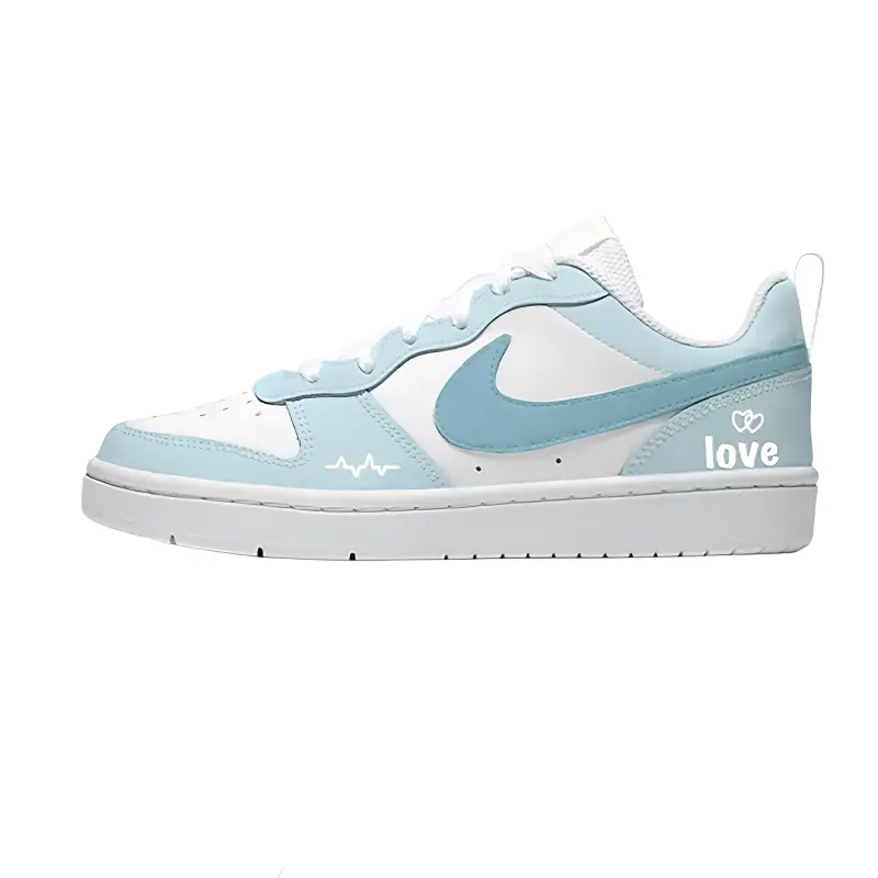 Nike Court Borough Light Blue Heartbeat Leather Low top Детские скейтбординговые ботинки Ink Blue Unisex
Nike Court Borough Light Blue Heartbeat Leather Low top Детские скейтбординговые ботинки Ink Blue Unisex