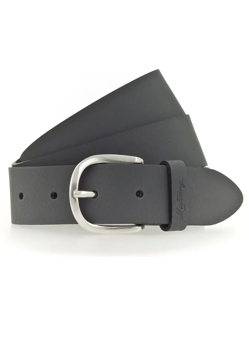 Кожаный ремень MUSTANG с тиснением логотипа MUSTANG на петле, серый
Кожаный ремень MUSTANG с тиснением логотипа MUSTANG на петле, серый