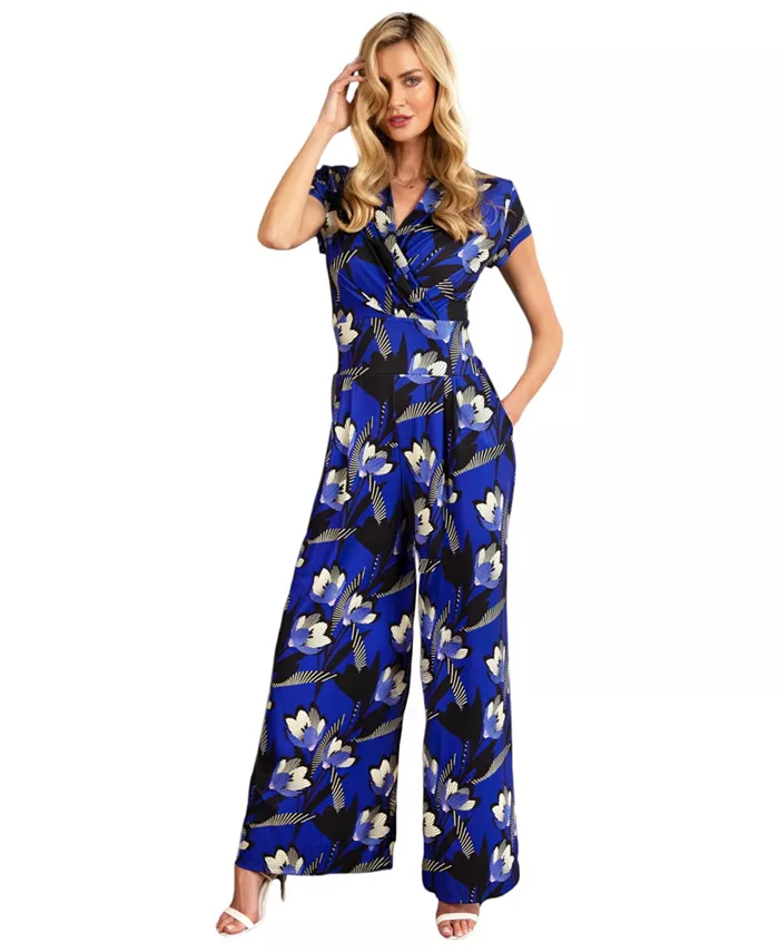 Женский комбинезон с запахом и широкими брючинами Hotsquash London, синий
Женский комбинезон с запахом и широкими брючинами Hotsquash London, синий