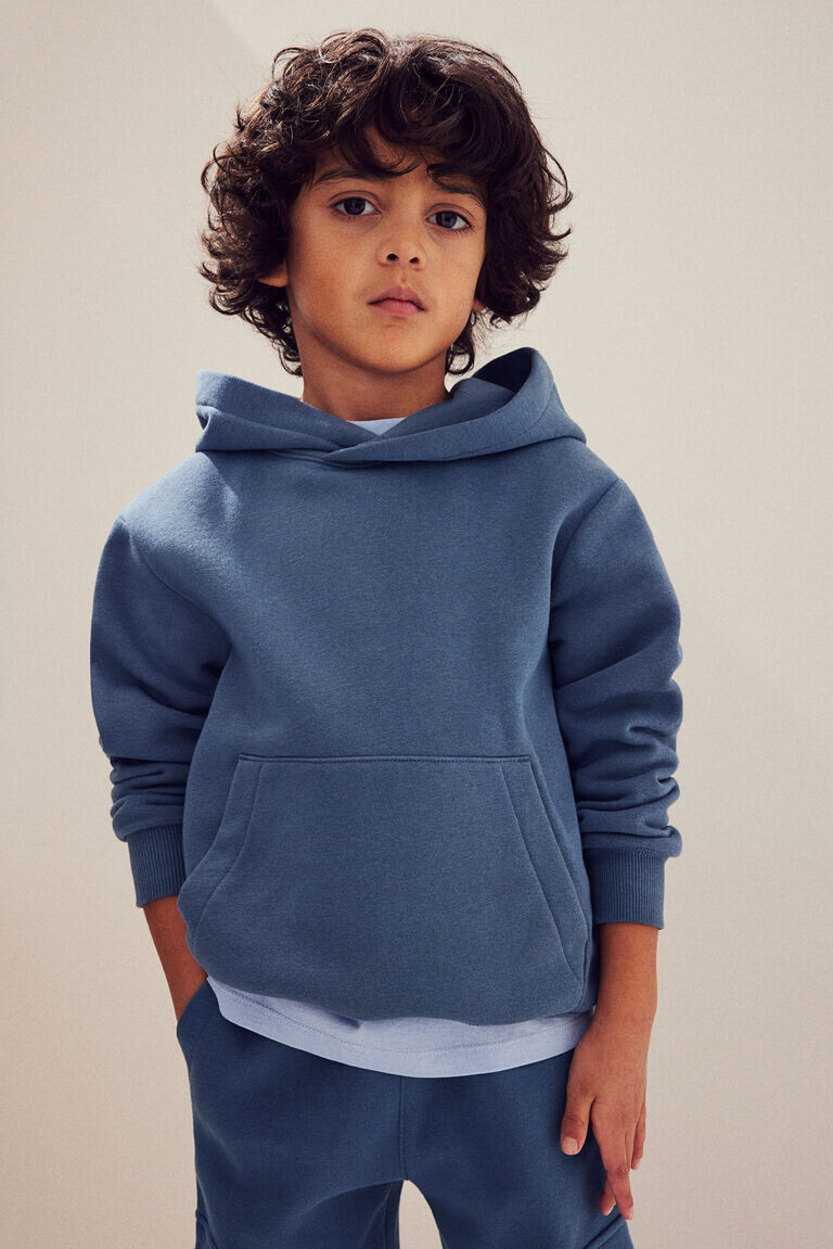 Толстовка с капюшоном H&M, синий 
Толстовка с капюшоном H&M, синий