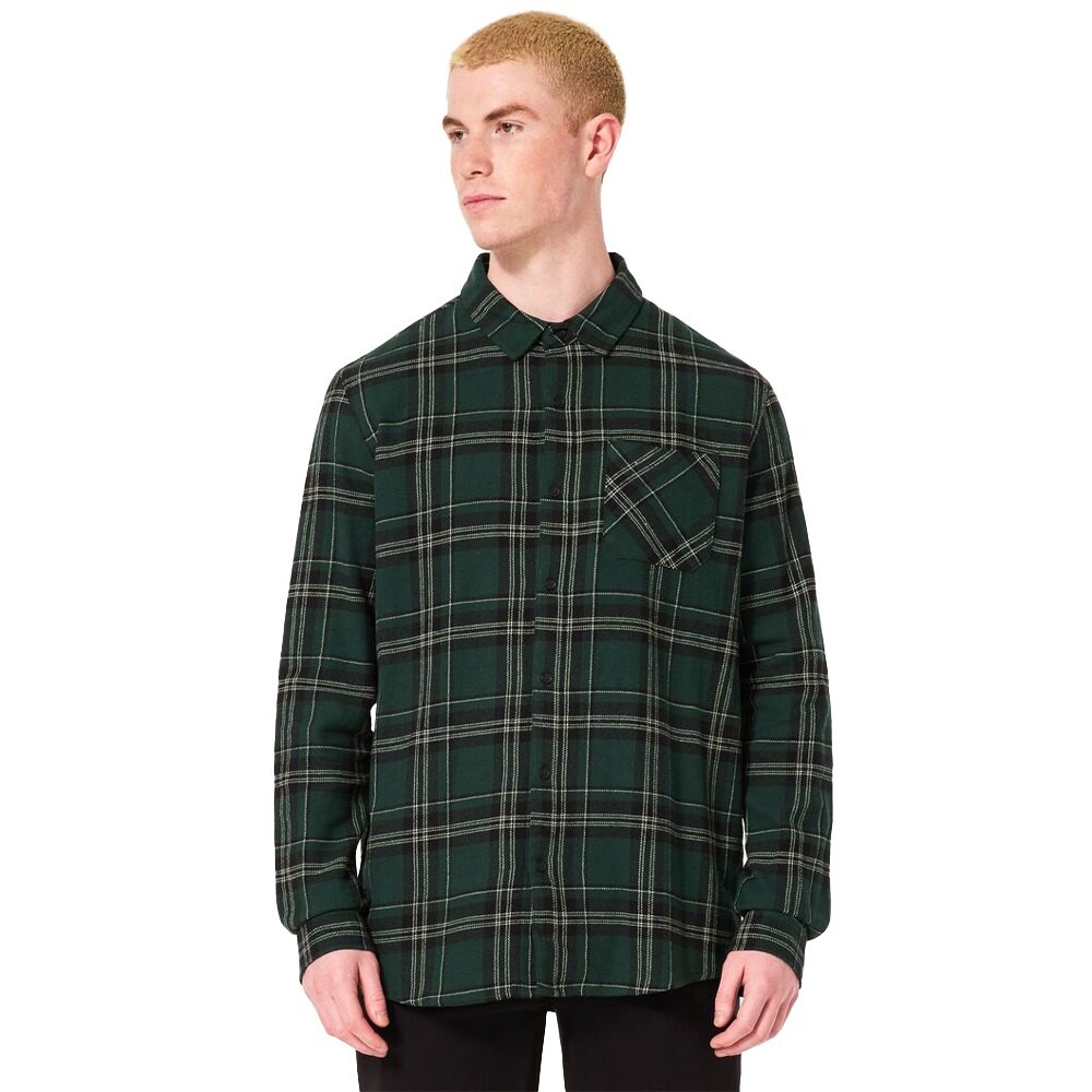 Рубашка с длинным рукавом Oakley Podium Plaid Flannel, зеленый 
Рубашка с длинным рукавом Oakley Podium Plaid Flannel, зеленый