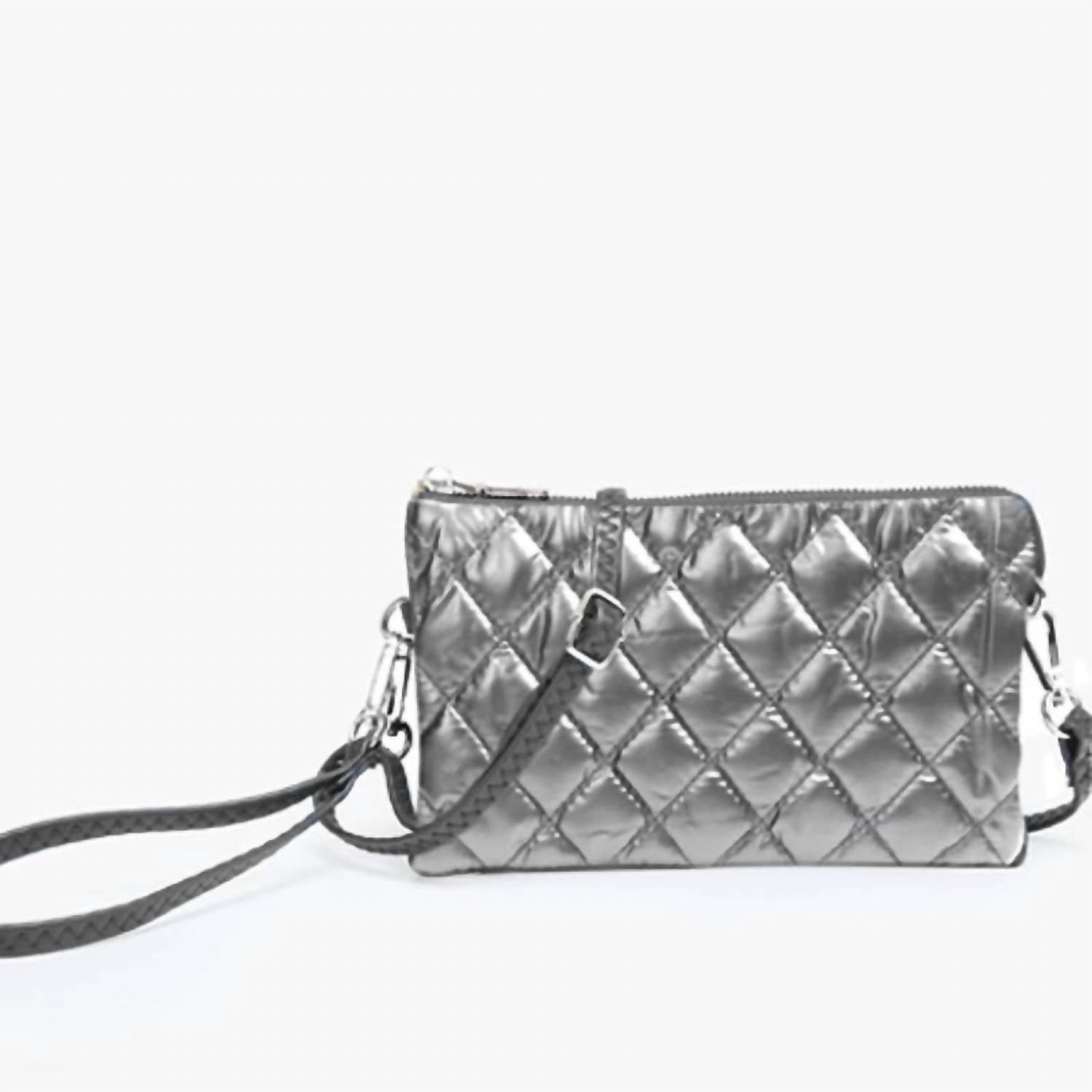 Женская нейлоновая стеганая сумка-конверт с тремя отделениями в цвете графит Jen & Co., графитовый
Женская нейлоновая стеганая сумка-конверт с тремя отделениями в цвете графит Jen & Co., графитовый