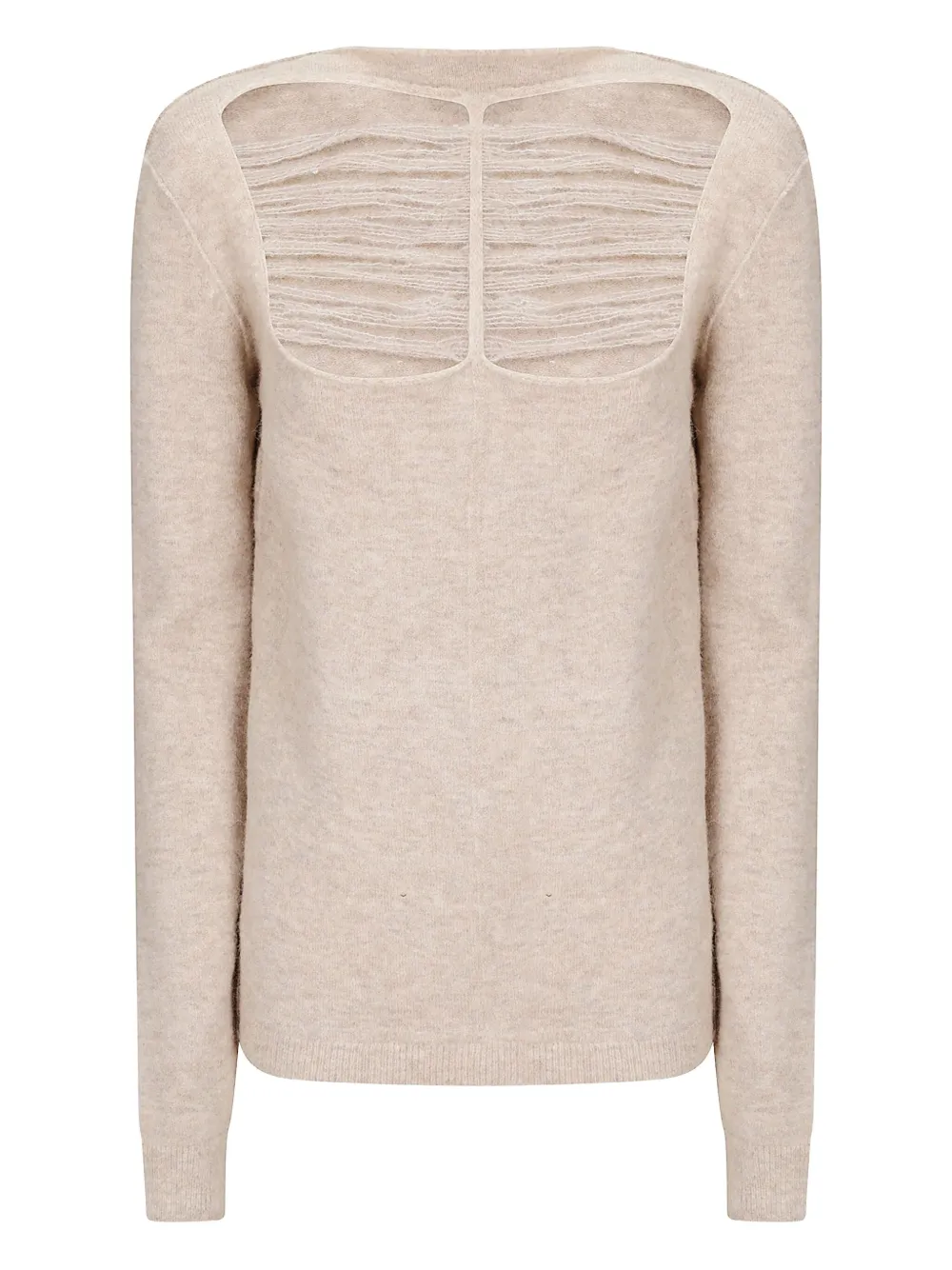 Свитер с открытой спиной Rick Owens, нейтральный
Свитер с открытой спиной Rick Owens, нейтральный