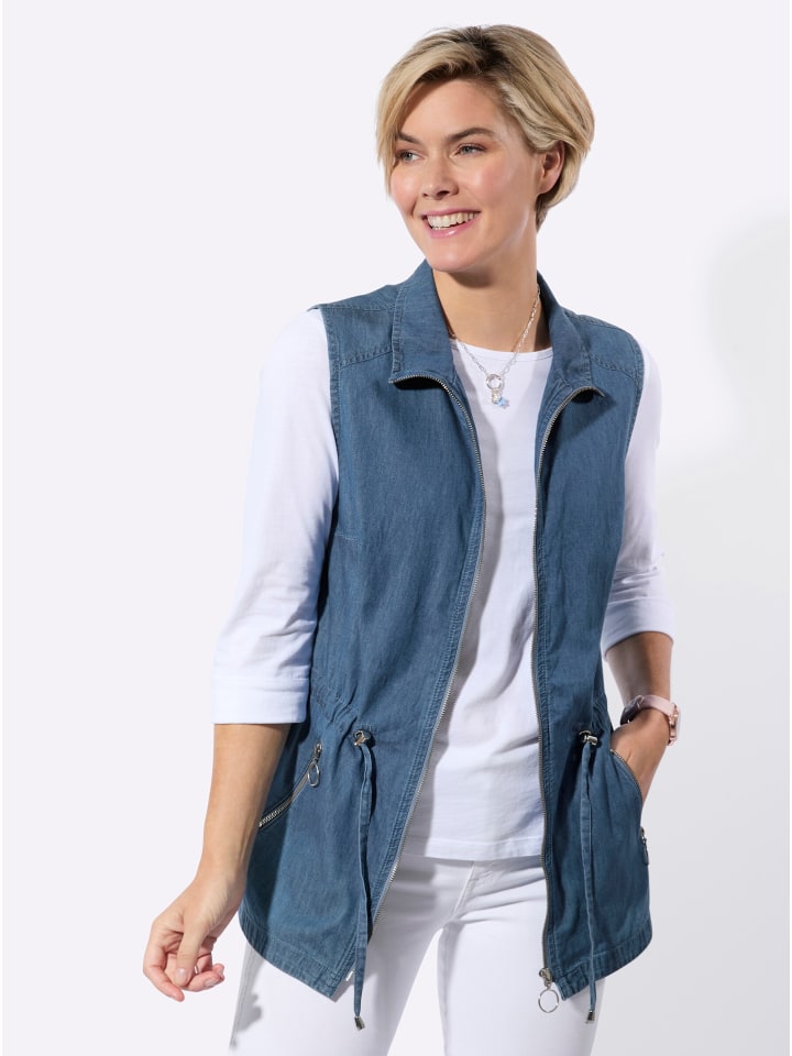 WITT WEIDEN Джинсовый жилет синего выбеленного цвета
WITT WEIDEN Джинсовый жилет синего выбеленного цвета