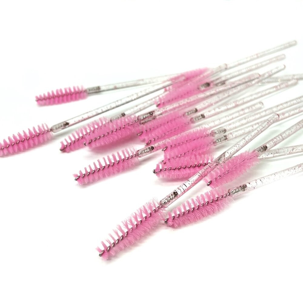 ForMe, Кисточка для ресниц нейлоновая, блестящая розовая (упаковка 50 шт.)
ForMe, Кисточка для ресниц нейлоновая, блестящая розовая (упаковка 50 шт.)