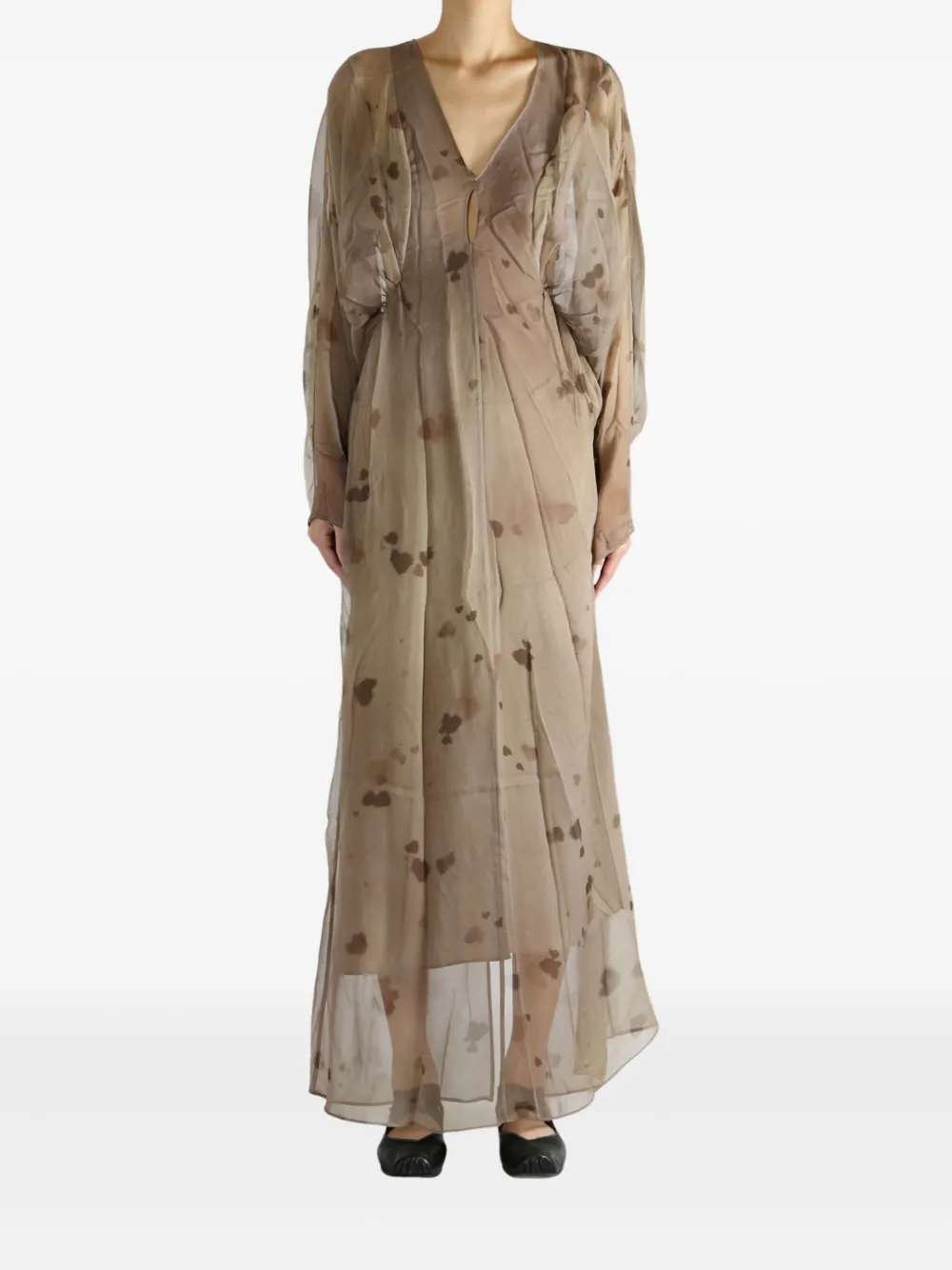 Макси-платье с V-образным вырезом и рукавами «летучая мышь» YANGKEHAN, нейтральный
Макси-платье с V-образным вырезом и рукавами «летучая мышь» YANGKEHAN, нейтральный