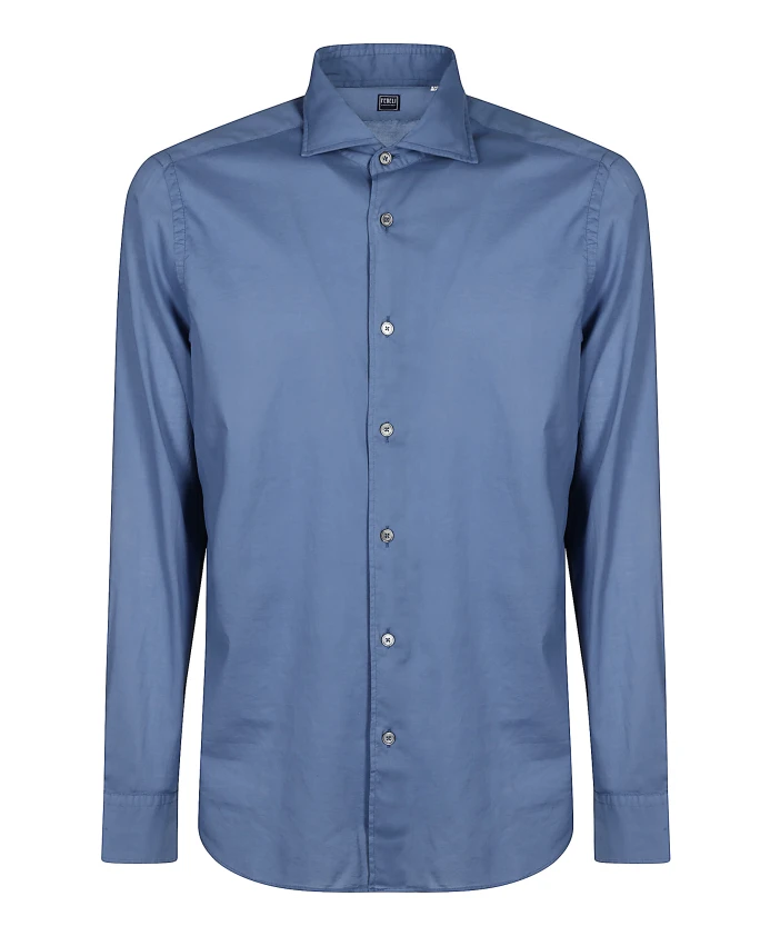 Рубашка из пике приталенного кроя из хлопка Fedeli, синий
Рубашка из пике приталенного кроя из хлопка Fedeli, синий