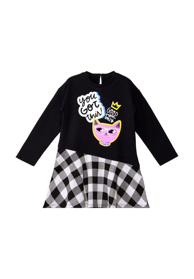 Классное платье для кошек Denokids, черный