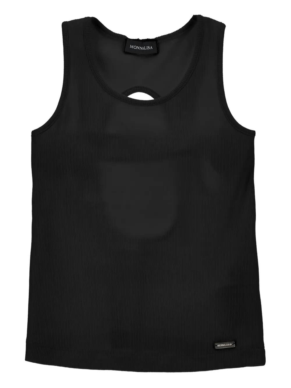 Топ с вырезами и логотипом Monnalisa, черный
Топ с вырезами и логотипом Monnalisa, черный