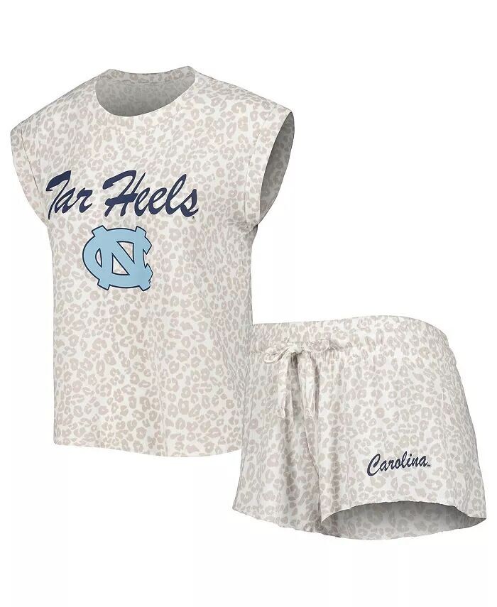 Женский кремовый комплект для сна с футболкой и шортами North Carolina Tar Heels Montana Concepts Sport
Женский кремовый комплект для сна с футболкой и шортами North Carolina Tar Heels Montana Concepts Sport