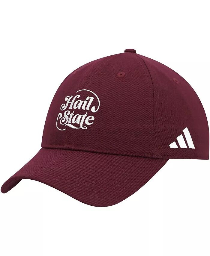 Мужская темно-бордовая регулируемая шляпа с напуском Mississippi State Bulldogs Adidas
Мужская темно-бордовая регулируемая шляпа с напуском Mississippi State Bulldogs Adidas