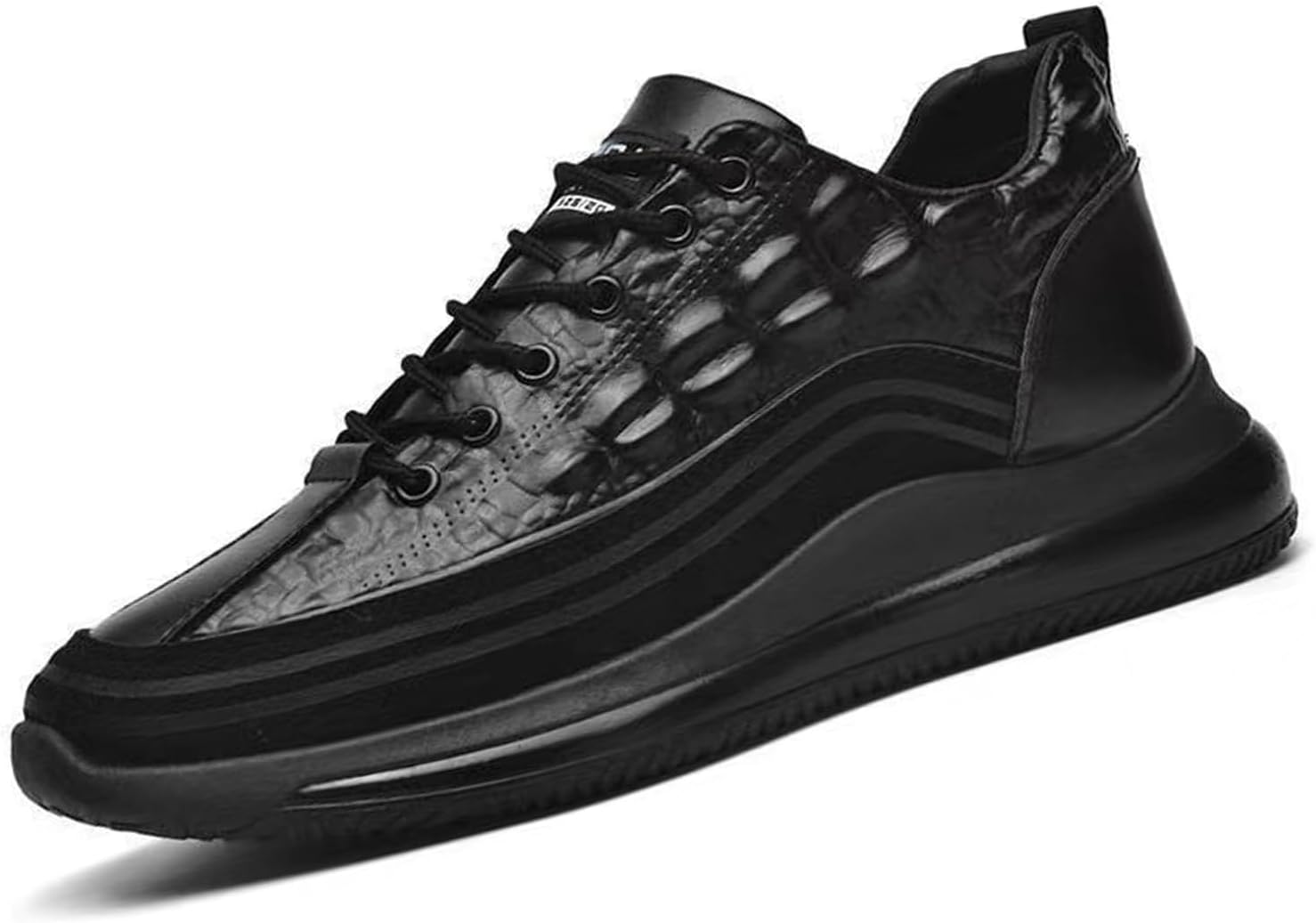 Мужские кроссовки с узором крокодила Кожаные кроссовки Slip-on Casual Водонепроницаемые кроссовки для увеличения роста Generic, черный
Мужские кроссовки с узором крокодила Кожаные кроссовки Slip-on Casual Водонепроницаемые кроссовки для увеличения роста Generic, черный