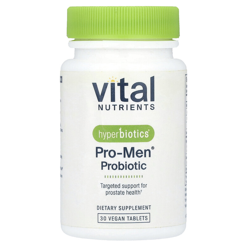 Vital Nutrients, Hyperbiotics, пробиотик Pro-Men, 30 веганских таблеток
Vital Nutrients, Hyperbiotics, пробиотик Pro-Men, 30 веганских таблеток