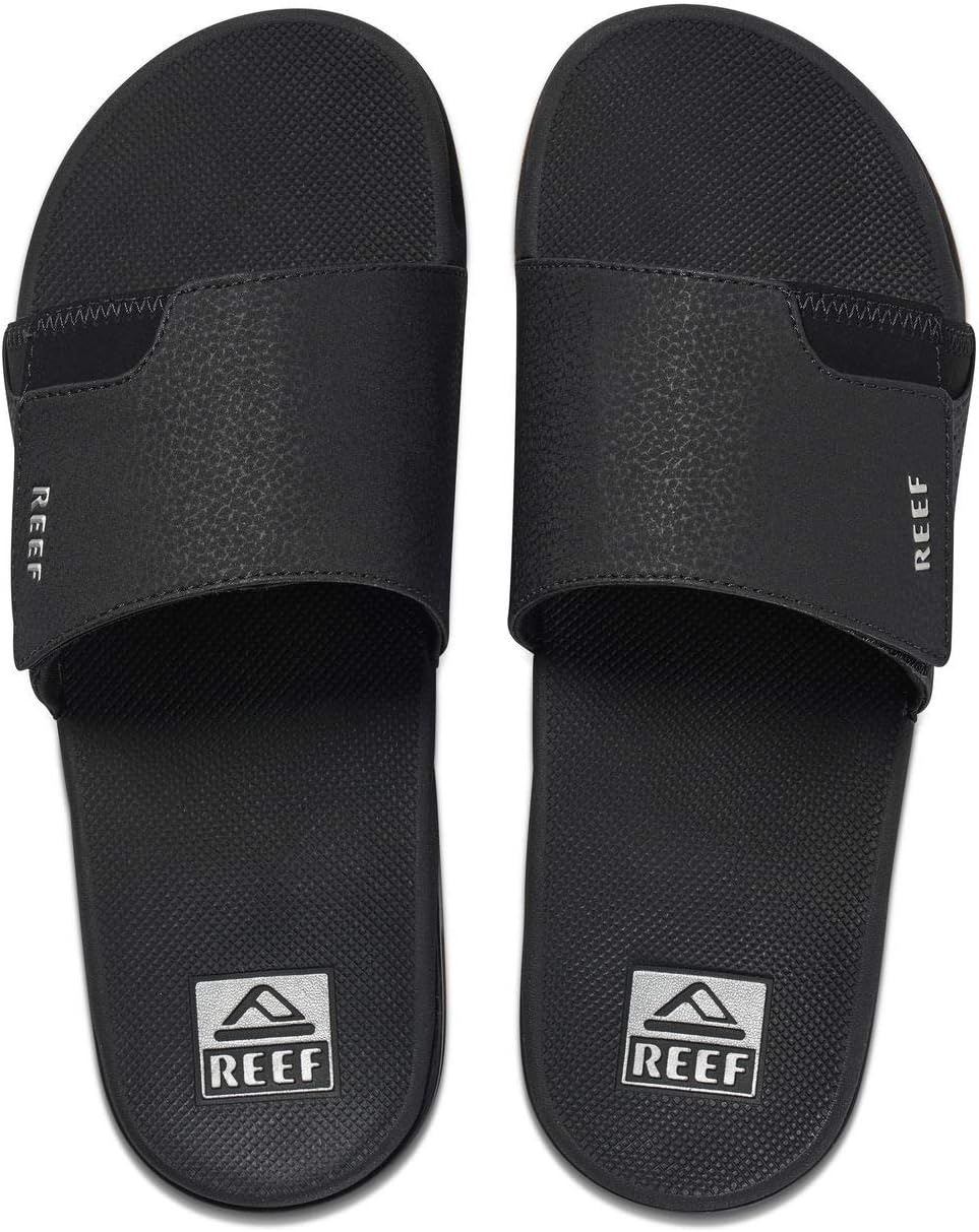 Мужские сандалии REEF Fanning Slide с открывалкой для бутылок, поддержкой свода стопы, прочной подошвой, водостойкие, черный/серебристый
Мужские сандалии REEF Fanning Slide с открывалкой для бутылок, поддержкой свода стопы, прочной подошвой, водостойкие, черный/серебристый