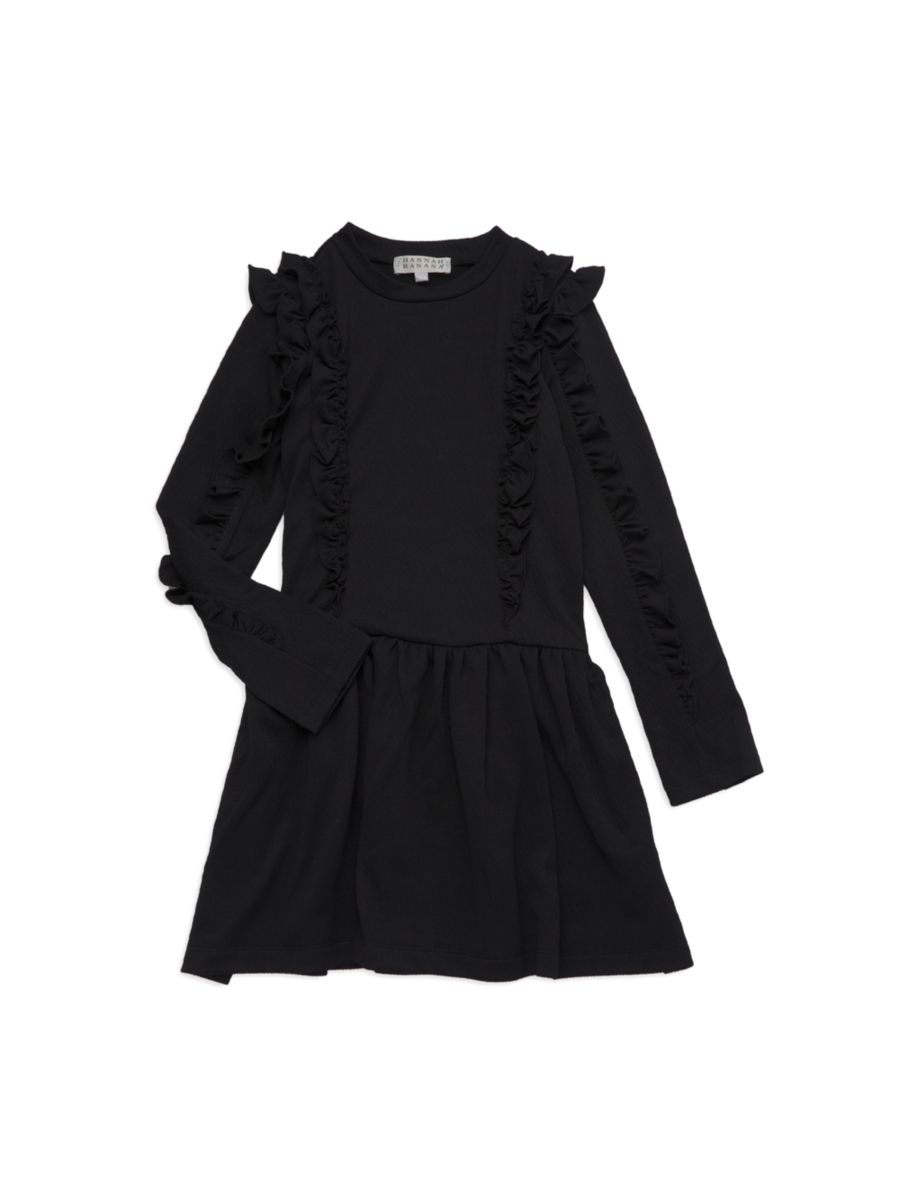 Платье с оборками и заниженной талией для маленьких девочек Hannah Banana, черный
Платье с оборками и заниженной талией для маленьких девочек Hannah Banana, черный