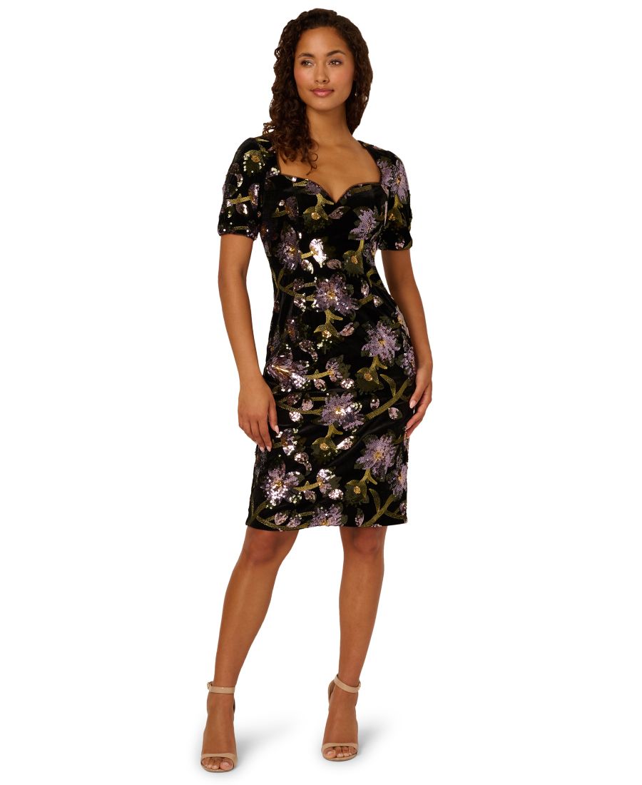 Женское платье с принтом и вырезом сердечко Adrianna Papell, Balck
Женское платье с принтом и вырезом сердечко Adrianna Papell, Balck