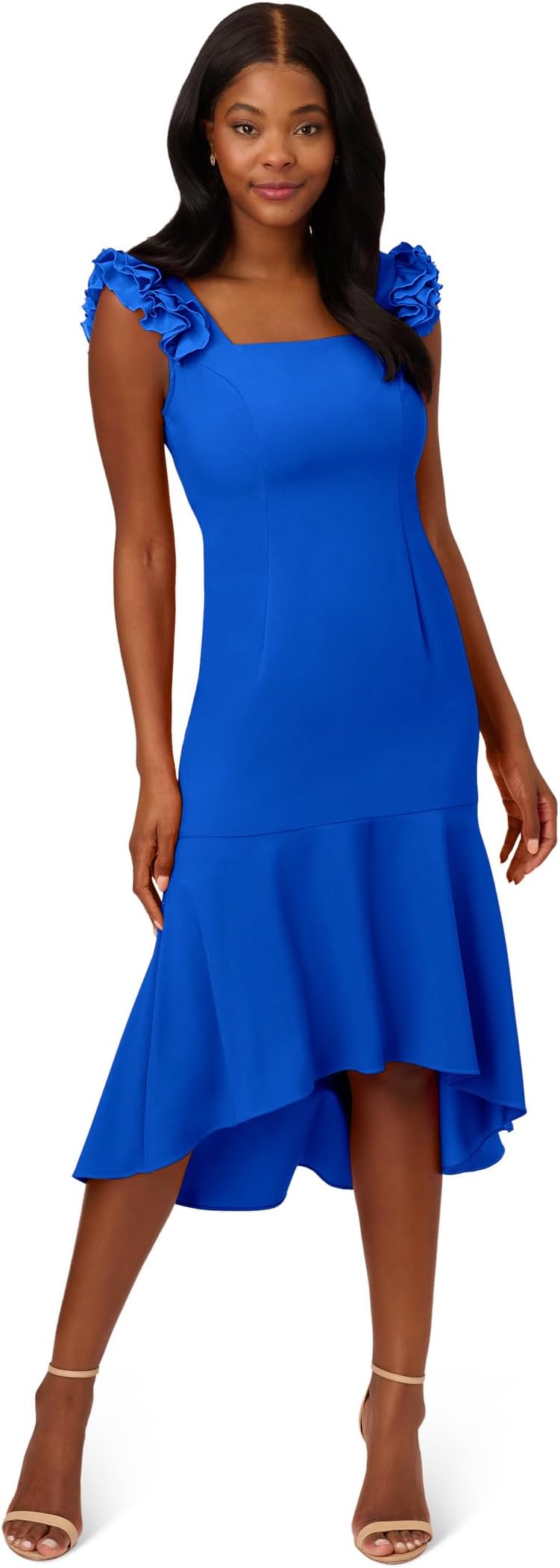 Платье Adrianna Papell Satin Crepe High-Low Dress, цвет Violet Cobalt
Платье Adrianna Papell Satin Crepe High-Low Dress, цвет Violet Cobalt