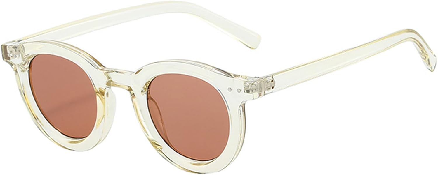 Овальные солнцезащитные очки для женщин и мужчин - прозрачные линзы оранжевого градиента - защита от УФ-излучения UV400 - дизайн оправы в стиле панк с заклепками DSVIGF, Yellow Red Tea
Овальные солнцезащитные очки для женщин и мужчин - прозрачные линзы оранжевого градиента - защита от УФ-излучения UV400 - дизайн оправы в стиле панк с заклепками DSVIGF, Yellow Red Tea