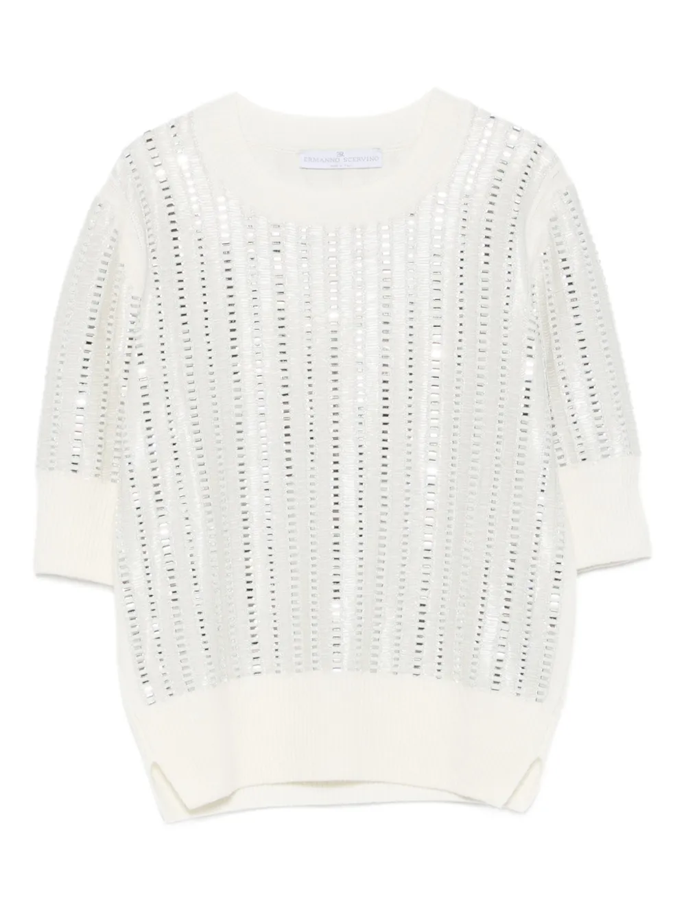 Футболка с пайетками Ermanno Scervino, белый
Футболка с пайетками Ermanno Scervino, белый