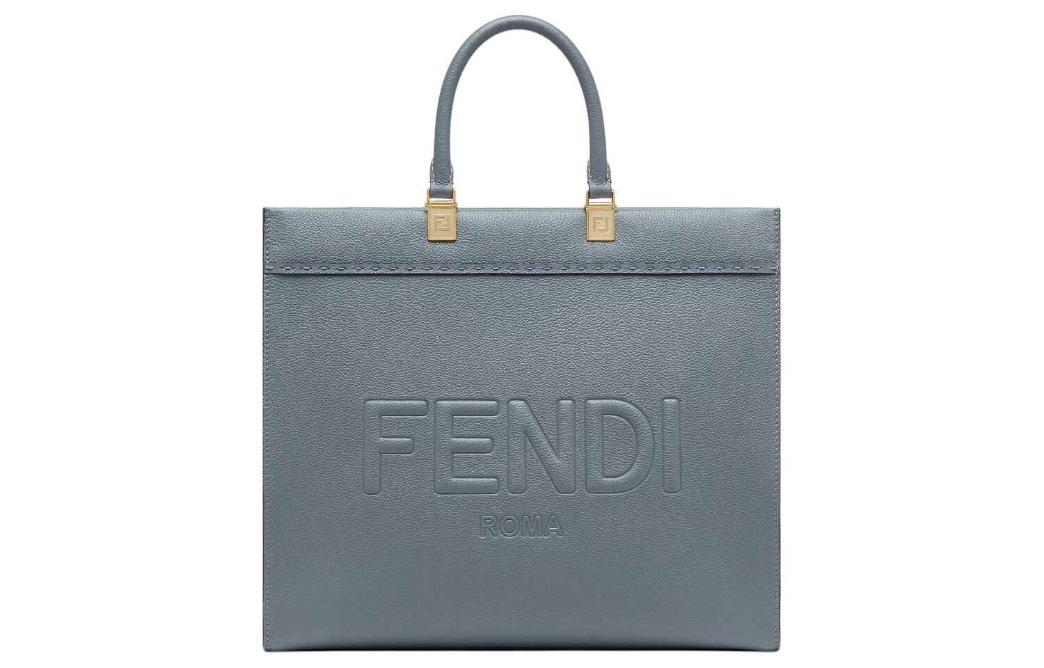 FENDI Сумка-шоппер из телячьей кожи среднего размера женская синяя
FENDI Сумка-шоппер из телячьей кожи среднего размера женская синяя