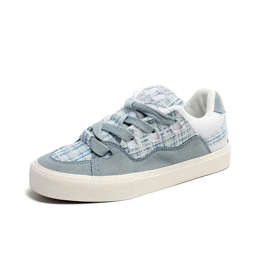 JETRAM Легкие и дышащие низкие скейтбордские кроссовки унисекс в светло-голубую клетку, цвет Light Blue Plaid
JETRAM Легкие и дышащие низкие скейтбордские кроссовки унисекс в светло-голубую клетку, цвет Light Blue Plaid