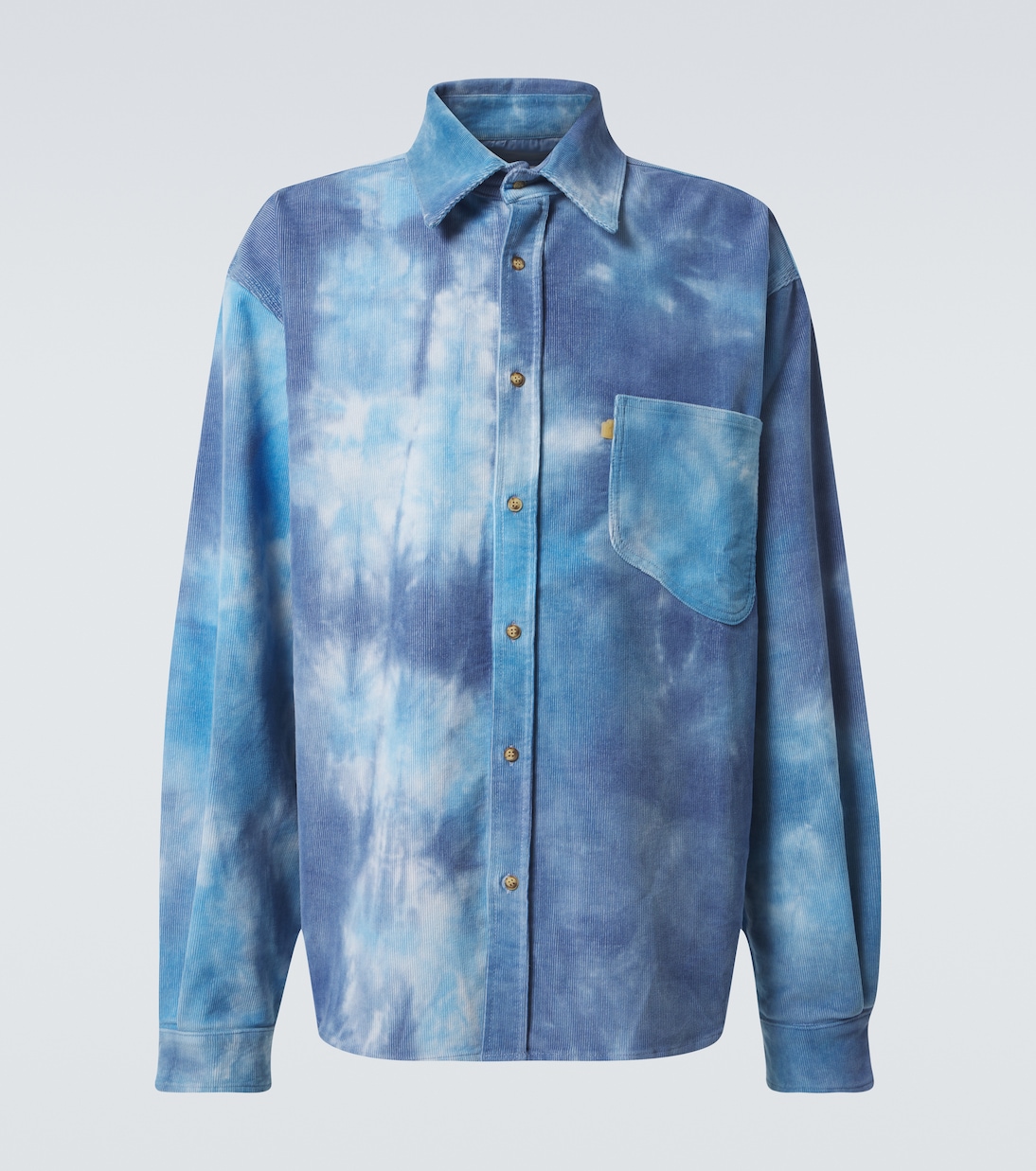 Рубашка из хлопкового вельвета ERL, синий
Рубашка из хлопкового вельвета ERL, синий