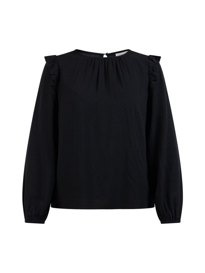 Женская классическая блузка с длинным рукавом черного цвета Usha
Женская классическая блузка с длинным рукавом черного цвета Usha