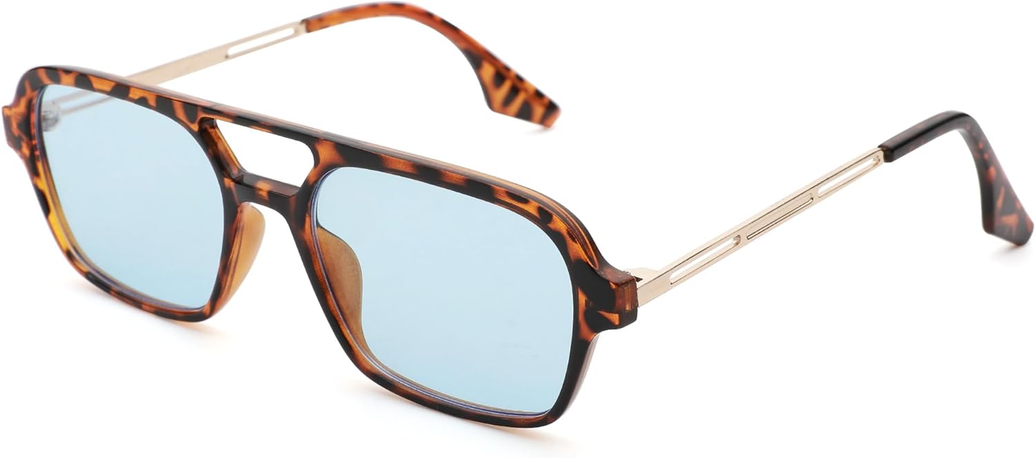 Солнцезащитные очки Hycredi в стиле ретро 70-х, плоские, в стиле «авиатор», модные винтажные квадратные очки для женщин и мужчин, металлический дизайн, защита от УФ-излучения, C1 - Leopard/Blue
Солнцезащитные очки Hycredi в стиле ретро 70-х, плоские, в стиле «авиатор», модные винтажные квадратные очки для женщин и мужчин, металлический дизайн, защита от УФ-излучения, C1 - Leopard/Blue