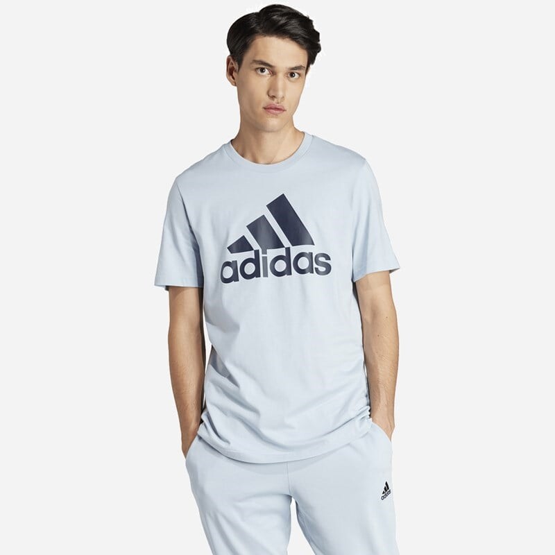 Мужская футболка Essentials из одинарного джерси с большим логотипом Adidas, голубой
Мужская футболка Essentials из одинарного джерси с большим логотипом Adidas, голубой