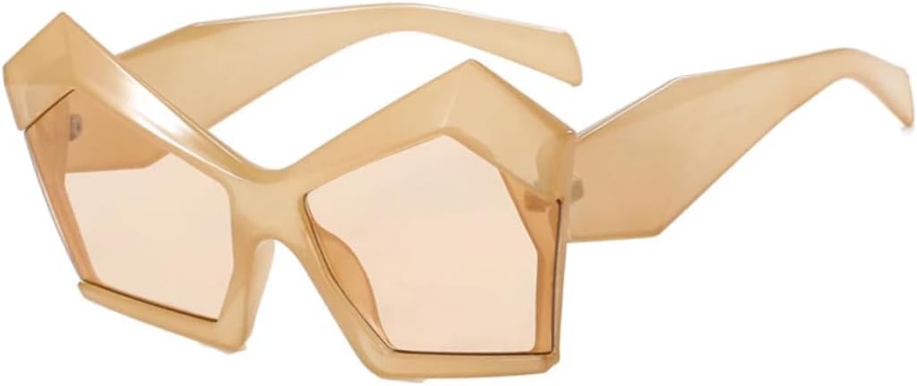 Роскошные модные солнцезащитные очки необычной формы «кошачий глаз» для женщин в стиле панк, большие очки в оправе для мужчин, солнцезащитные очки с защитой от УФ-излучения UV400 VVTWSSW, Champagne Tea
Роскошные модные солнцезащитные очки необычной формы «кошачий глаз» для женщин в стиле панк, большие очки в оправе для мужчин, солнцезащитные очки с защитой от УФ-излучения UV400 VVTWSSW, Champagne Tea