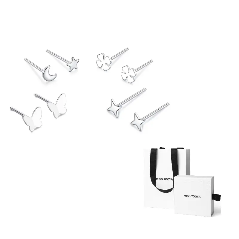 MISS TOOYA Серьги-гвоздики из чистого серебра S999 для женщин
MISS TOOYA Серьги-гвоздики из чистого серебра S999 для женщин