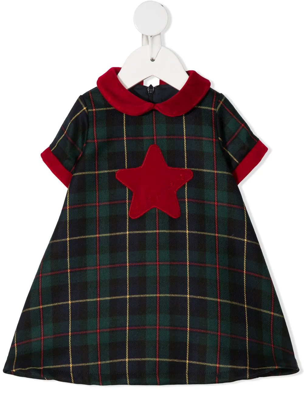 Платье в клетку тартан с нашивкой La Stupenderia, зеленый
Платье в клетку тартан с нашивкой La Stupenderia, зеленый