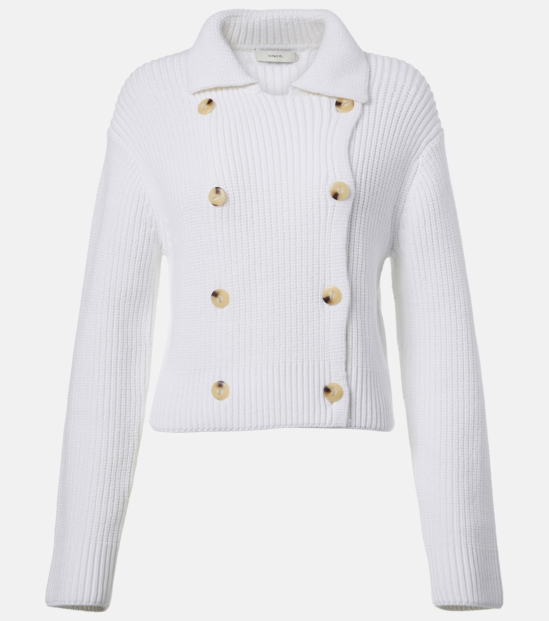 Двубортный пиджак из смесовой хлопковой ткани Vince, Optic White
Двубортный пиджак из смесовой хлопковой ткани Vince, Optic White