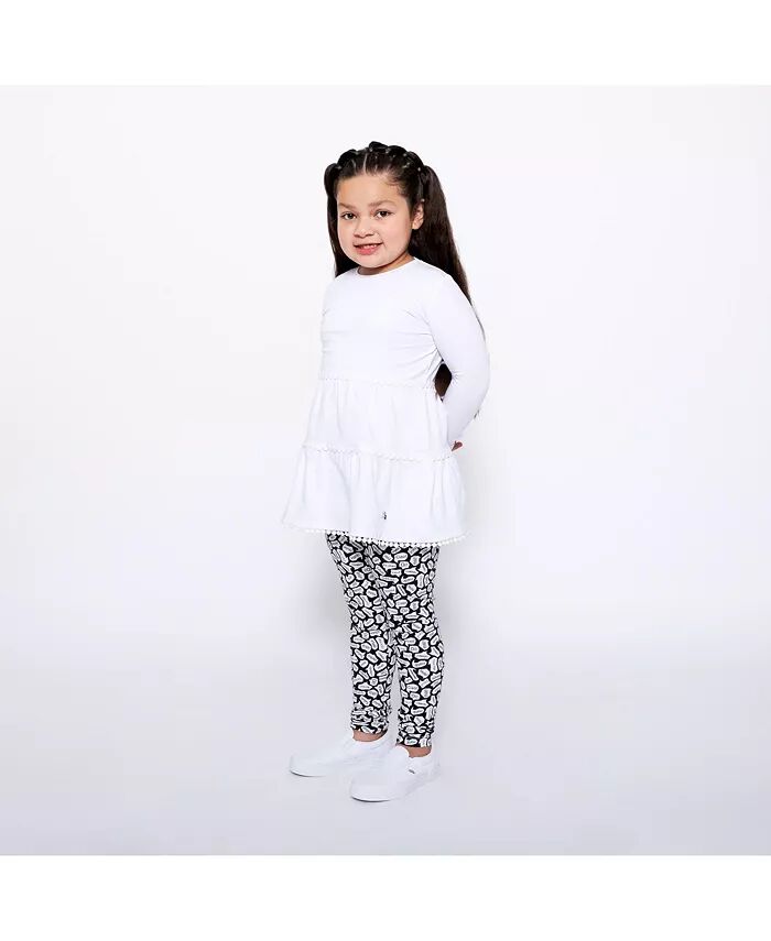 Комплект из многоярусной туники и леггинсов для девочек Mixed Up Clothing, белый
Комплект из многоярусной туники и леггинсов для девочек Mixed Up Clothing, белый