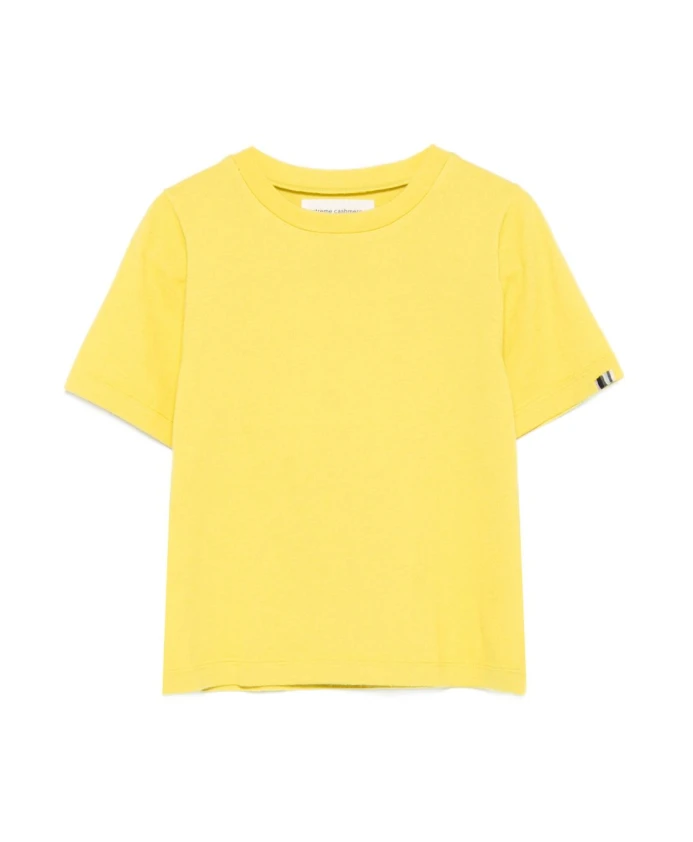 Желтая хлопковая кашемировая футболка с круглым вырезом Extreme Cashmere, желтый
Желтая хлопковая кашемировая футболка с круглым вырезом Extreme Cashmere, желтый