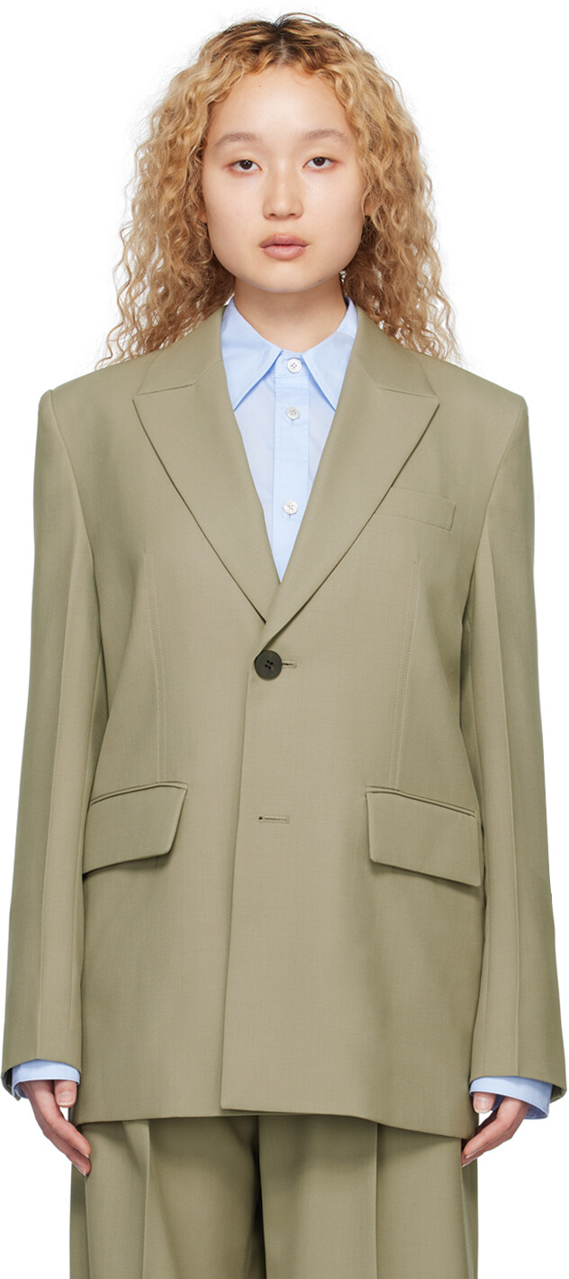 Хаки Складной Блейзер Wooyoungmi
Хаки Складной Блейзер Wooyoungmi