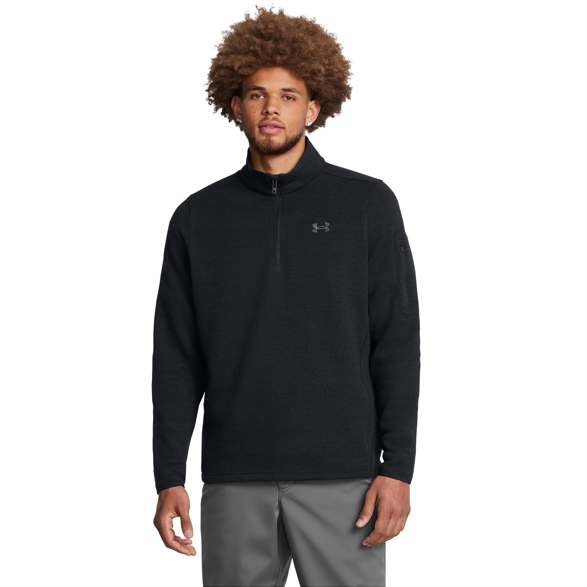 Толстовка Under Armour Specialist 1/4 Zip, Black/Castlerock 
Толстовка Under Armour Specialist 1/4 Zip, Black/Castlerock