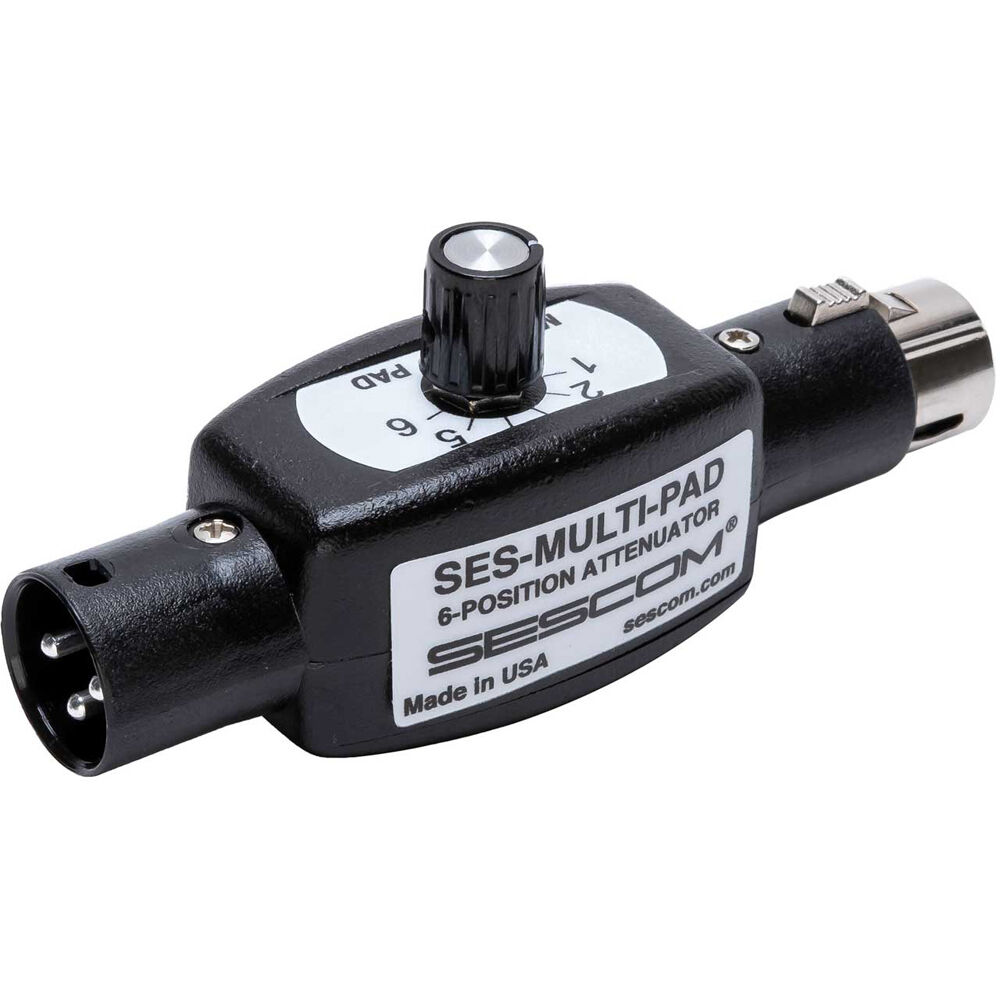 Sescom 6-Position Variable Attenuator SES-MULTI-PAD
Sescom 6-Position Variable Attenuator SES-MULTI-PAD