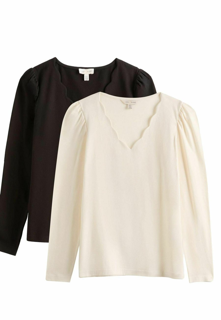 Топ Love & Roses SCALLOP V-NECK PACK , Black And White/White
Топ Love & Roses SCALLOP V-NECK PACK , Black And White/White