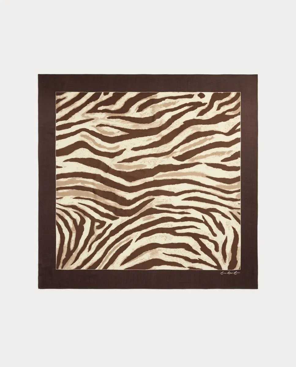 Женский шелковый платок с принтом зебры Lauren Ralph Lauren, темно-коричневый
Женский шелковый платок с принтом зебры Lauren Ralph Lauren, темно-коричневый