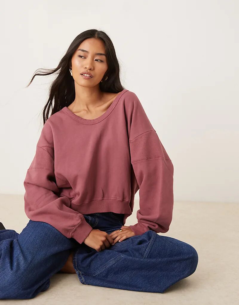 Толстовка ASOS DESIGN с U-образным вырезом и декоративными швами, цвет бордо
Толстовка ASOS DESIGN с U-образным вырезом и декоративными швами, цвет бордо