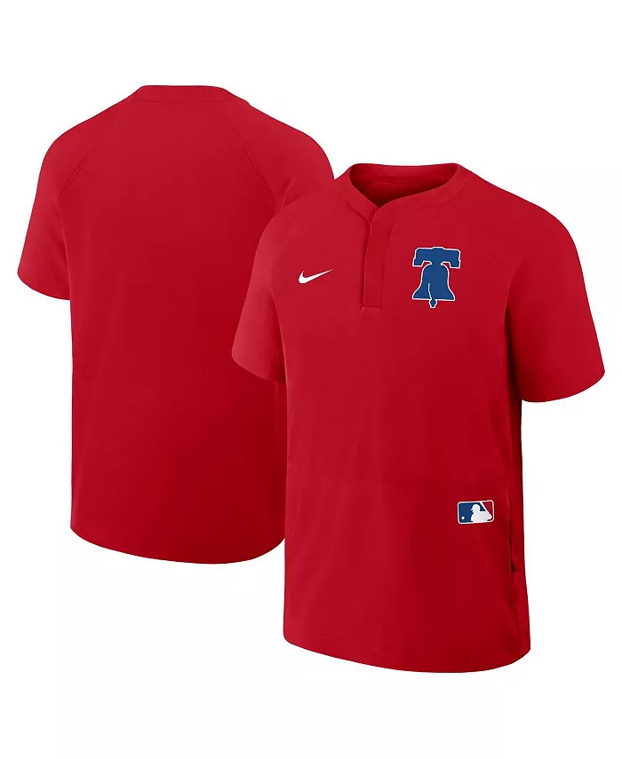 Мужская красная толстовка с коротким рукавом реглан Philadelphia Phillies Authentic Collection Nike
Мужская красная толстовка с коротким рукавом реглан Philadelphia Phillies Authentic Collection Nike
