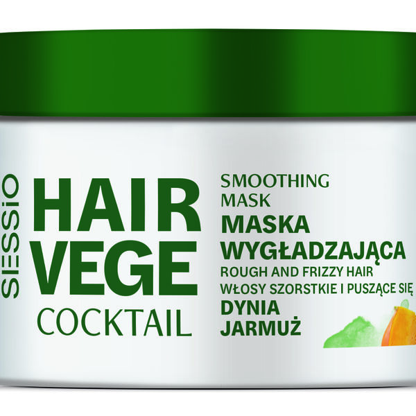 Разглаживающая маска для волос тыква и капуста, 250 г Sessio Hair vege coctail
Разглаживающая маска для волос тыква и капуста, 250 г Sessio Hair vege coctail