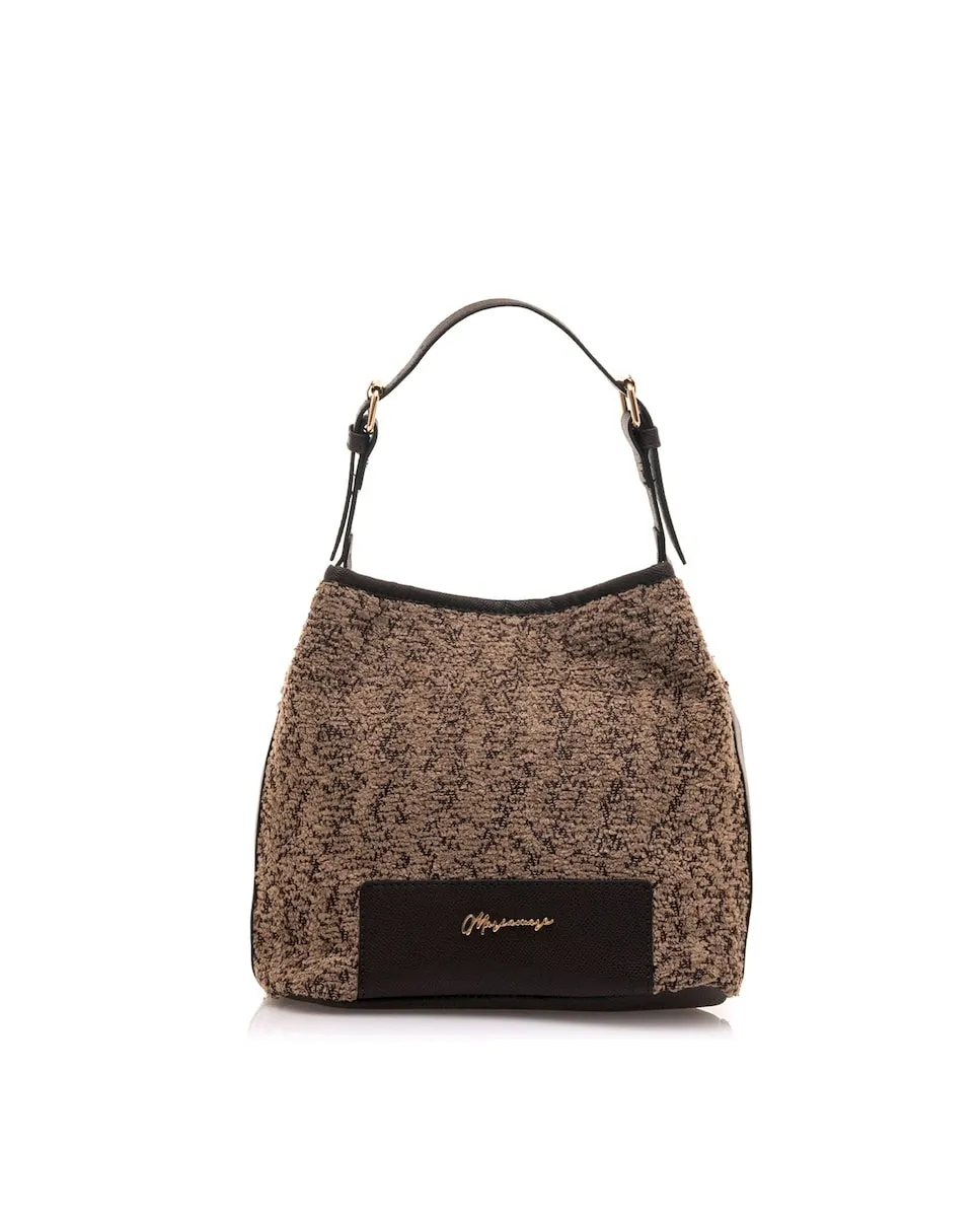 Женская сумка через плечо из ткани с кожаными деталями Mariamare, коричневый
Женская сумка через плечо из ткани с кожаными деталями Mariamare, коричневый