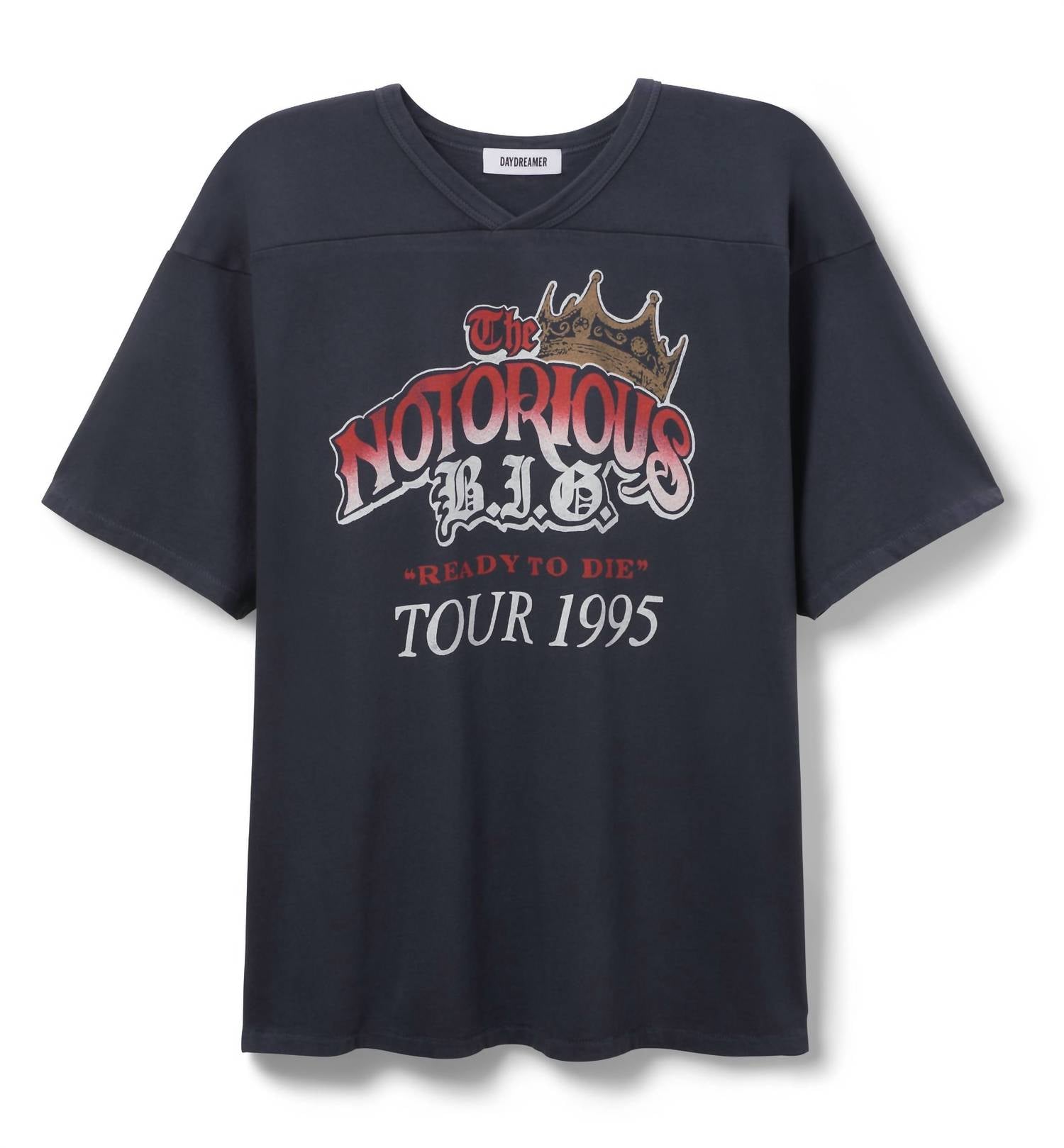 DAYDREAMER Женская трикотажная футболка оверсайз The Notorious Big Ready To Die в винтажном черном цвете, Черный, DAYDREAMER Женская трикотажная футболка оверсайз The Notorious Big Ready To Die в винтажном черном цвете
DAYDREAMER Женская трикотажная футболка оверсайз The Notorious Big Ready To Die в винтажном черном цвете, Черный, DAYDREAMER Женская трикотажная футболка оверсайз The Notorious Big Ready To Die в винтажном черном цвете