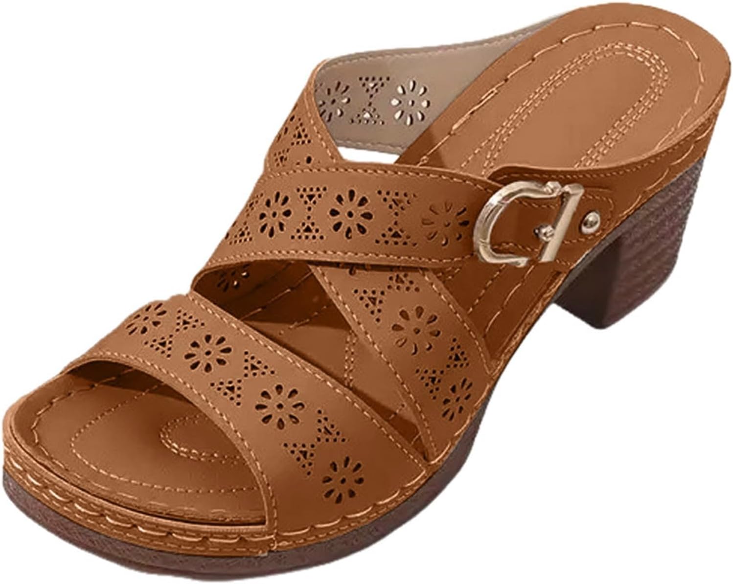 Женские массивные сандалии с цветочным вырезом на танкетке, удобные шлепанцы, сандалии для прогулок, легкие модные летние пляжные туфли Kvotuu, коричневый
Женские массивные сандалии с цветочным вырезом на танкетке, удобные шлепанцы, сандалии для прогулок, легкие модные летние пляжные туфли Kvotuu, коричневый